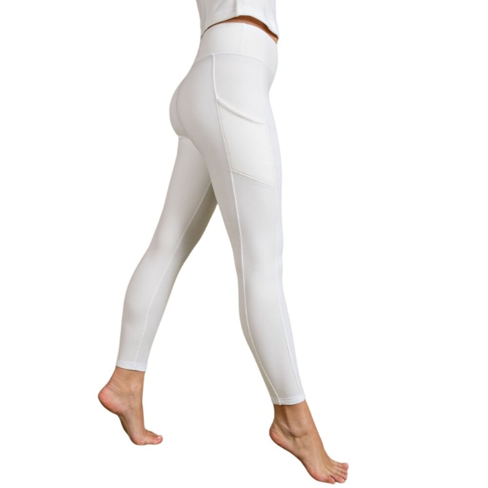 ✨5/$25✨Rib Brushed High Rise Leggings With Pockets by Rae Mode